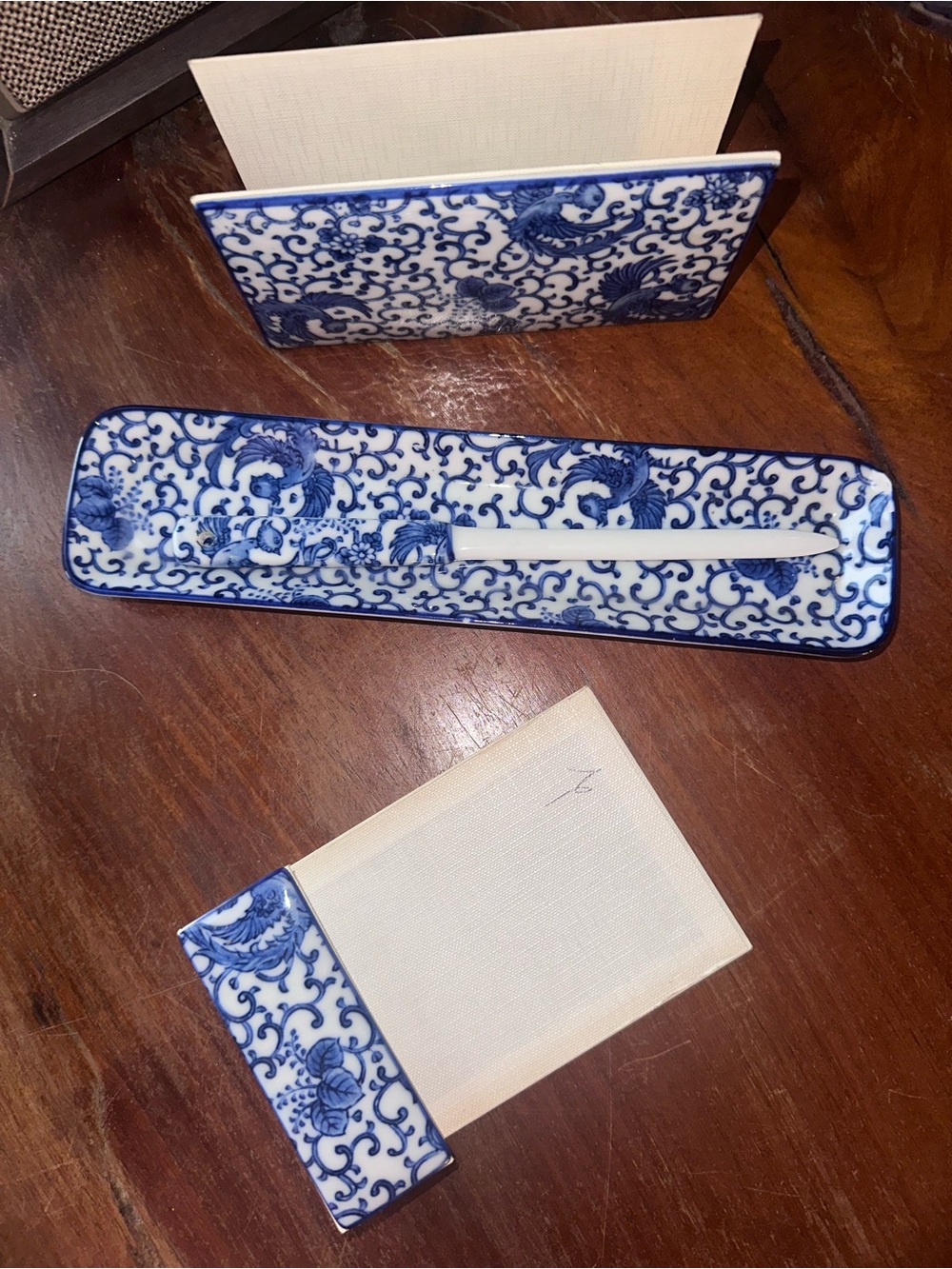 Vintage Made in Japan Chinoiserie Stationary Set